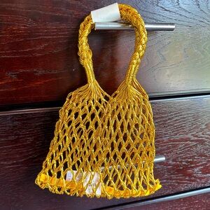 J CREW gold Cadiz bag